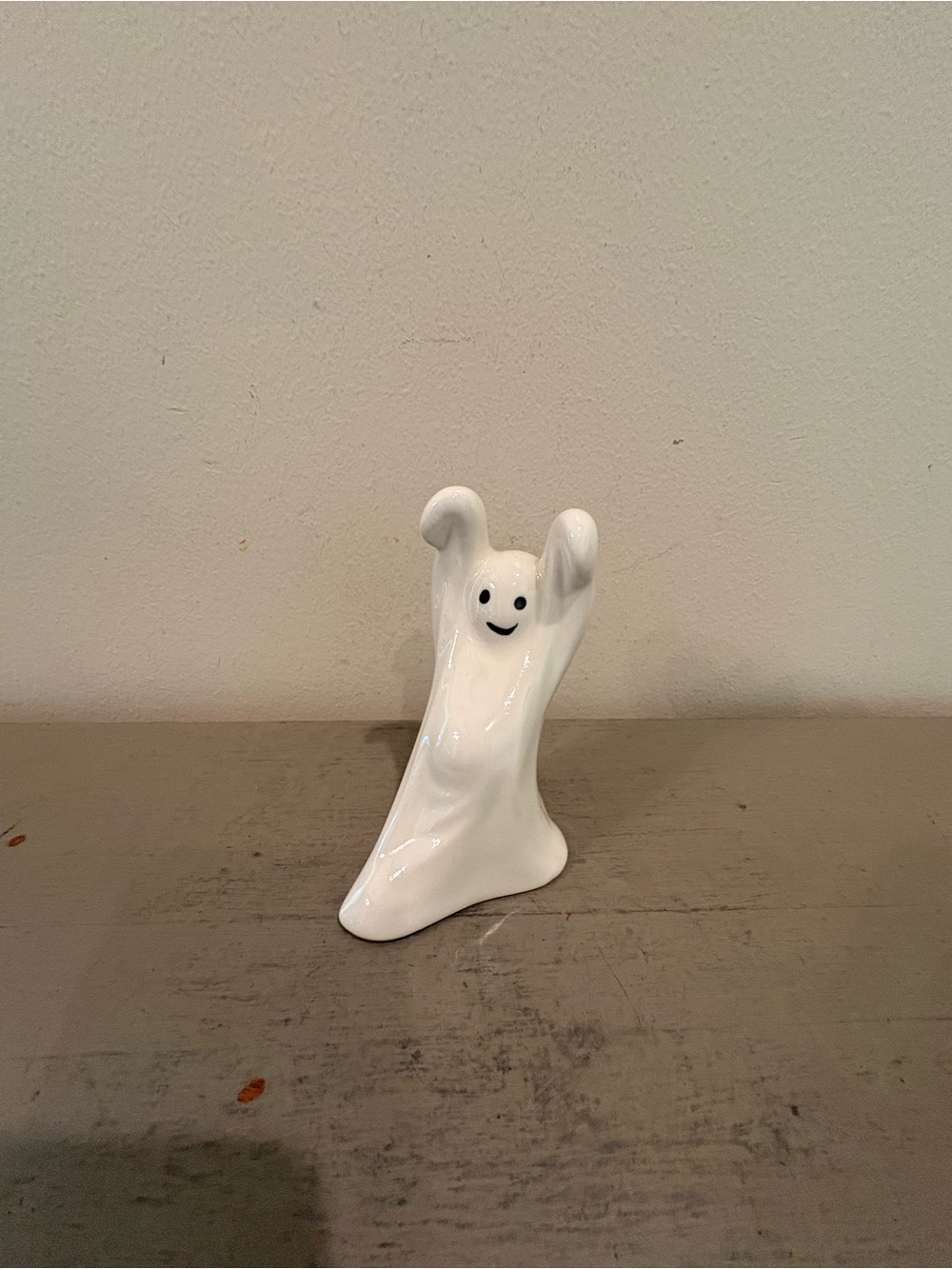 VTG Ceramic Halloween Ghost Figurine Decor